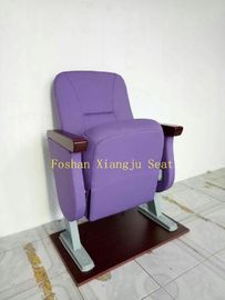 Κίνα Armrest ποδιών αλουμινίου ξύλινη χαμηλή πίσω 560mm θεάτρων αίθουσα συνεδριάσεων πλάτους καθισμάτων για την προσευχή xj-125A προμηθευτής