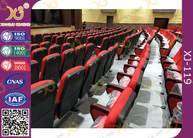 Κίνα Πλαστικά έδρες εκκλησιών κόκκινου χρώματος/καθίσματα αιθουσών αιθουσών συνεδριάσεων διασκέψεων προμηθευτής