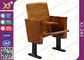 Οι λεπτές έδρες αιθουσών συνδιαλέξεων ποδιών μετάλλων με ενισχύουν το μόνιμο ξύλινο κάθισμα ποδιών προμηθευτής