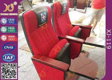 Κίνα Προσαρμόστε τις έδρες αιθουσών εκκλησιών με μαλακό γεμισμένο και το λογότυπο που ράβεται στο πίσω υπόλοιπο προμηθευτής
