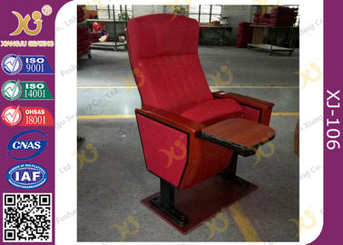 Κίνα Τοποθετημένες πατωμάτων έδρες αιθουσών συνεδριάσεων δημόσιου σχολείου υφάσματος χρώματος ξύλων καρυδιάς ξύλινες προμηθευτής