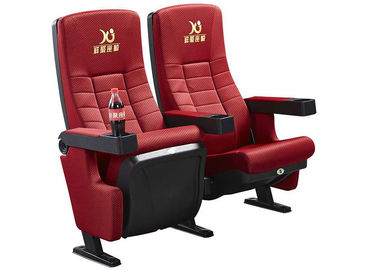 Κίνα Κόκκινο ύφασμα xj-6819 σταθερές έδρες κινηματογράφων κινηματογράφων ποδιών με κινητό Amrest προμηθευτής