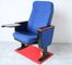 Μπλε διπλωμένα πλαστικά έδρες αιθουσών συνεδριάσεων θεάτρων/καθίσματα αιθουσών συνεδριάσεων με το γράψιμο του μαξιλαριού προμηθευτής
