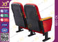 Τυποποιημένες έδρες κινηματογραφικών αιθουσών υπολοίπου σχεδίου εργονομικές πίσω με το λογότυπο στην πλάτη καθισμάτων προμηθευτής